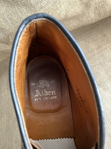 Alden 1342 Herren Schwarz Shell Cordovan Chukka Stiefel Größe UK 6 || US 7 C\E - Bild 10 von 11