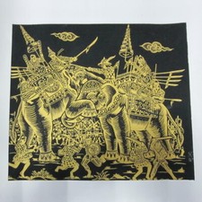 KUNST STOFF SIEBDRUCK SIEBHANDWERK TRADITIONELL ALT KRIEG HISTORISCH PIC