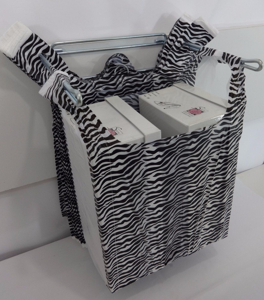 500 Qty. Zebra Print Design Plastic TShirt Retail Shopping Bags w