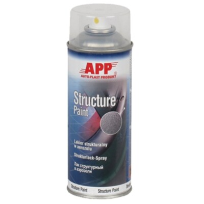 Strukturlack Bumper Paint 1x 400ml Schwarz Stoßstangen Spray Kunststoff APP