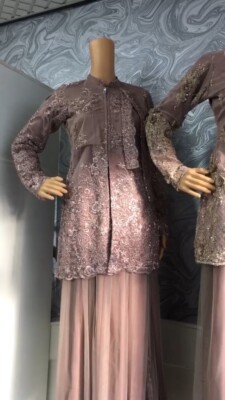 Ready To Wear Hand Embellished Jacket With Net Skirt Contact Me For Measurements