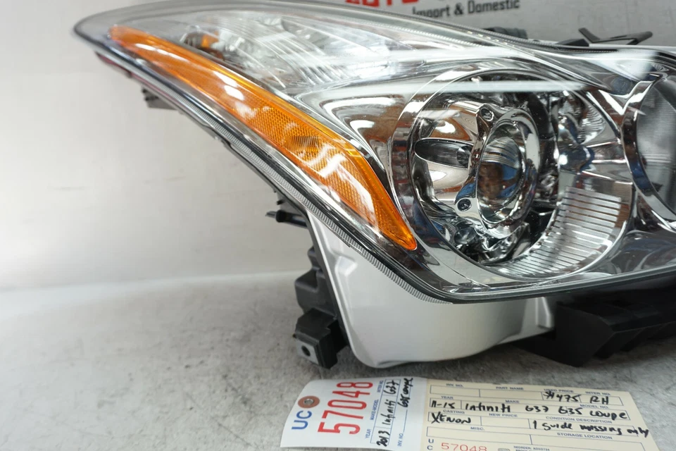 Faro xenón derecho Infiniti G35 2011 2015 cupé G37 OEM UC57048 2012 2013 Foto 3 de 4
