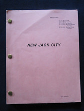 GUIÓN ORIGINAL para NEW JACK CITY, WESLEY SNIPES, ICE-T, CHRIS ROCK, VAN PEEBLES
