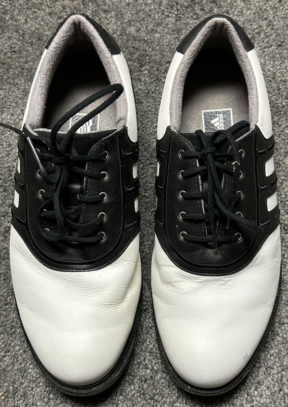 Adidas Z Traxion EVN-791003 Women's White/Black Soft Spikes Golf Shoes Sz 9.5 M