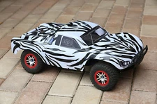 Custom Body Zebra Style for Traxxas Slash 1/10 4x4 VXL 2WD Shell Cover