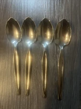 Set of 4 Enjoy Grapefruit Serrated Edge Grapefruit Spoons Stainless Steel 6"