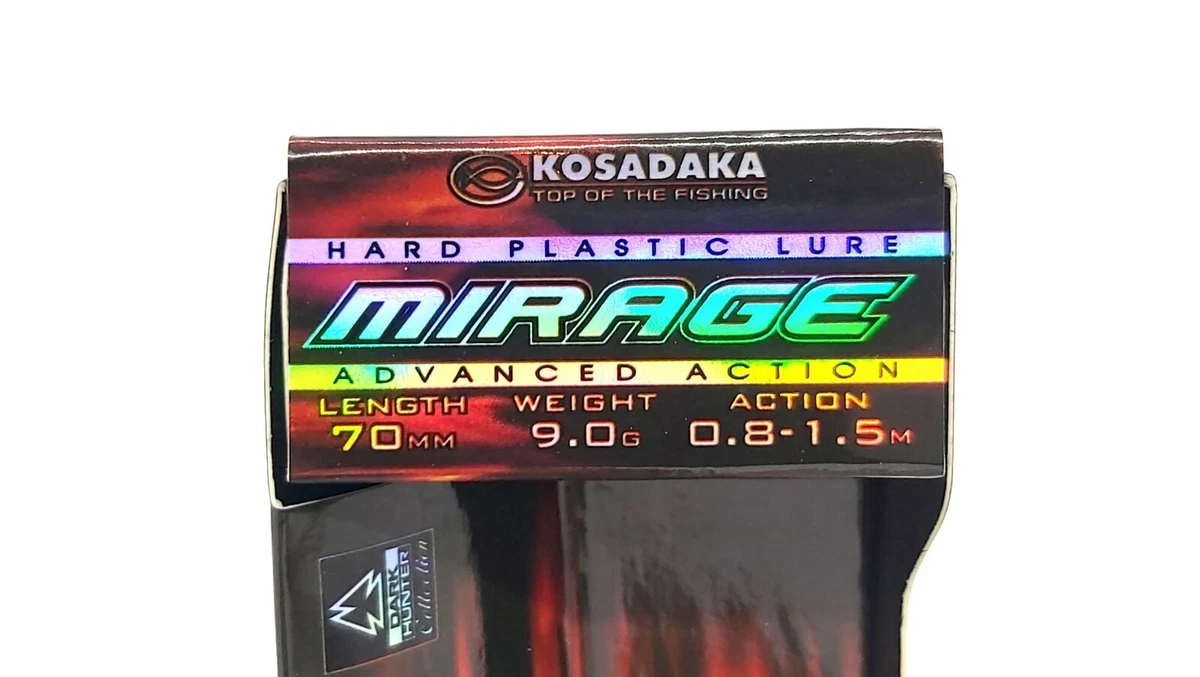 KOSADAKA MIRAGE XS 70F FLOATING FISHING CRANK BAIT LURE 70mm 9.0g DARK HUNTER