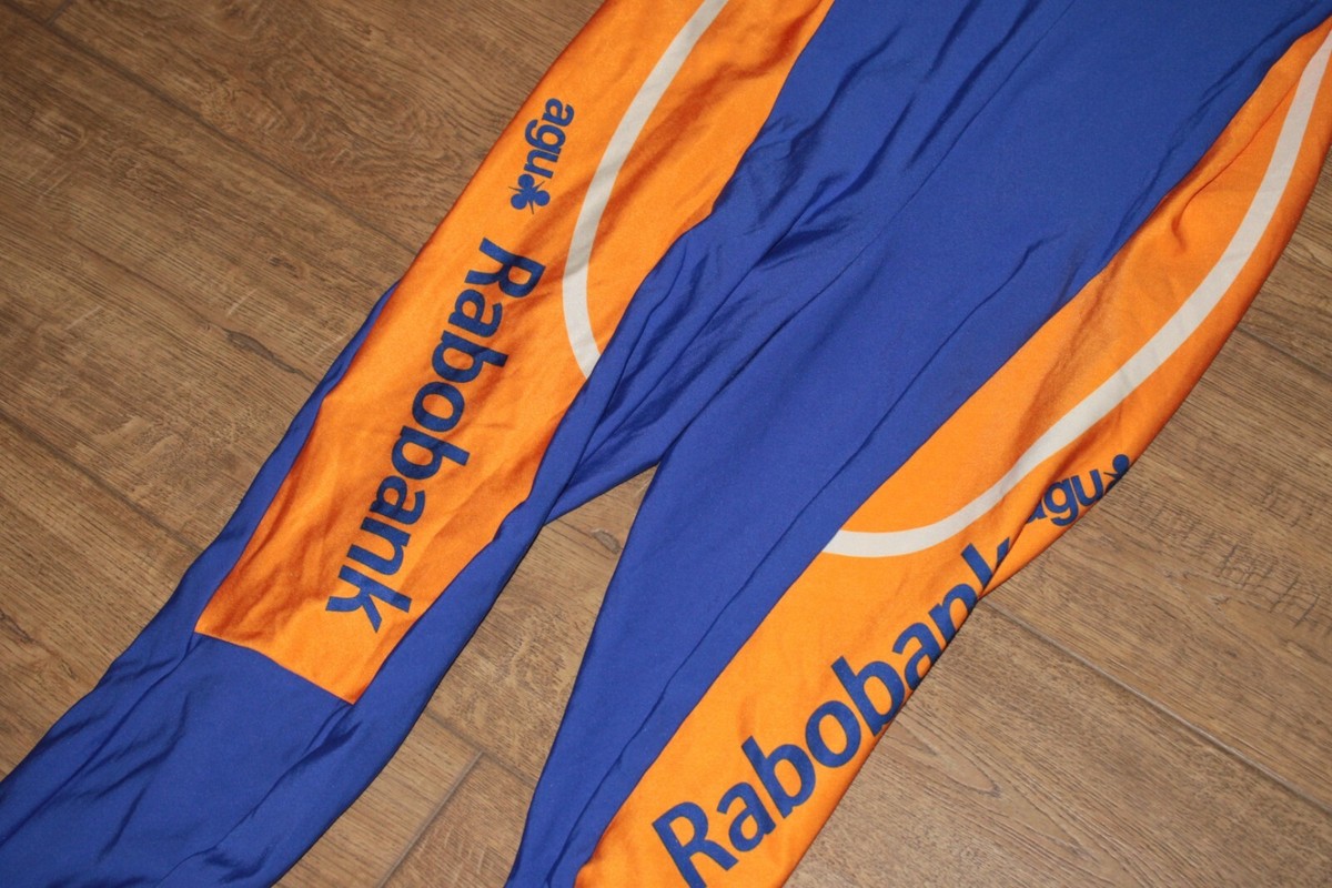 Short Cuissard Vintage Rabobank Années 90/00 - Équipe Cycliste AGU - Taille 5 - Très Bon état