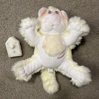 VINTAGE FISHER PRICE PURR-TENDERS 1988 KITTY CAT PLUSH Purring TOY 18'' For Parts