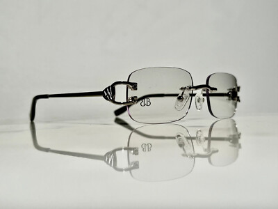 Bonano Venician Rimless Silver Eyeglasses Sunglasses Frame Silver