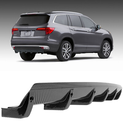 For Honda Pilot 2003-2025 Carbon Fiber Rear Bumper Diffuser Lip Spoiler Splitter