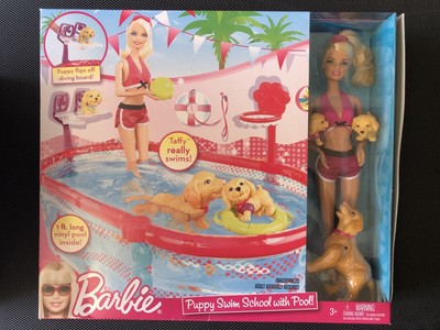barbie puppy swim school
