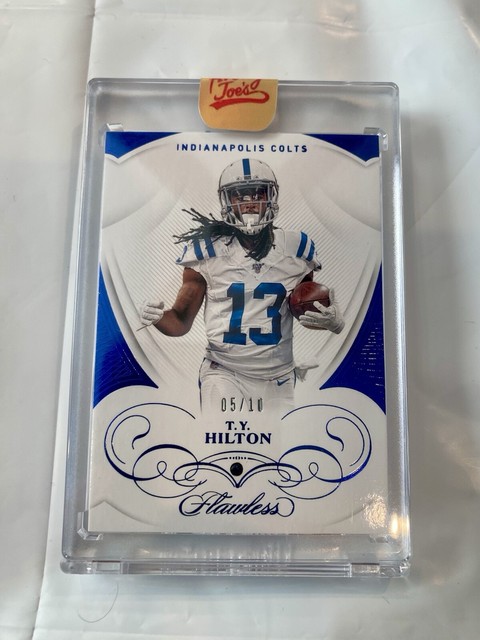 2019 Panini Flawless T.Y. Hilton Sapphire /10 Indianapolis Colts
