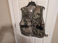 Vintage Sports Afield Hunting Vest Mens M Realtree Camo with Rear Game Bag NICE