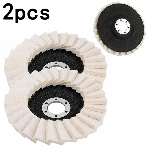 2X Wool Polishing Wheel Angle Grinder 