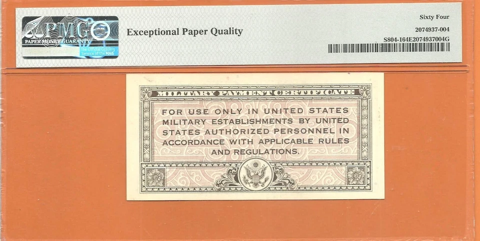 MPC 461 Fifty Cent PMG 64 EPQ First Printing - Image 2 of 4