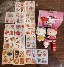 Hello Kitty Plush Sanrio Keychain Tattoos Car Mailbox Toy Lot Stocking Stuffer