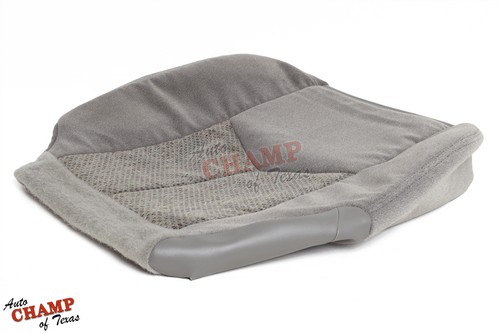 2004 2005 Chevy Tahoe Suburban LT LS -Driver Side Bottom Cloth Seat Cover Gray - Picture 5 of 12