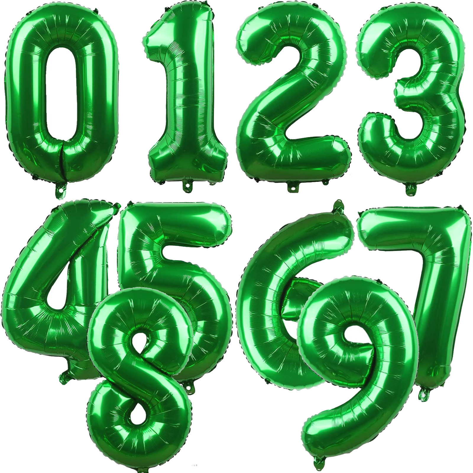 XXL FOLIENBALLONS ZAHLEN - Geburtstag Deko Luftballons Helium Ballon Luftballons