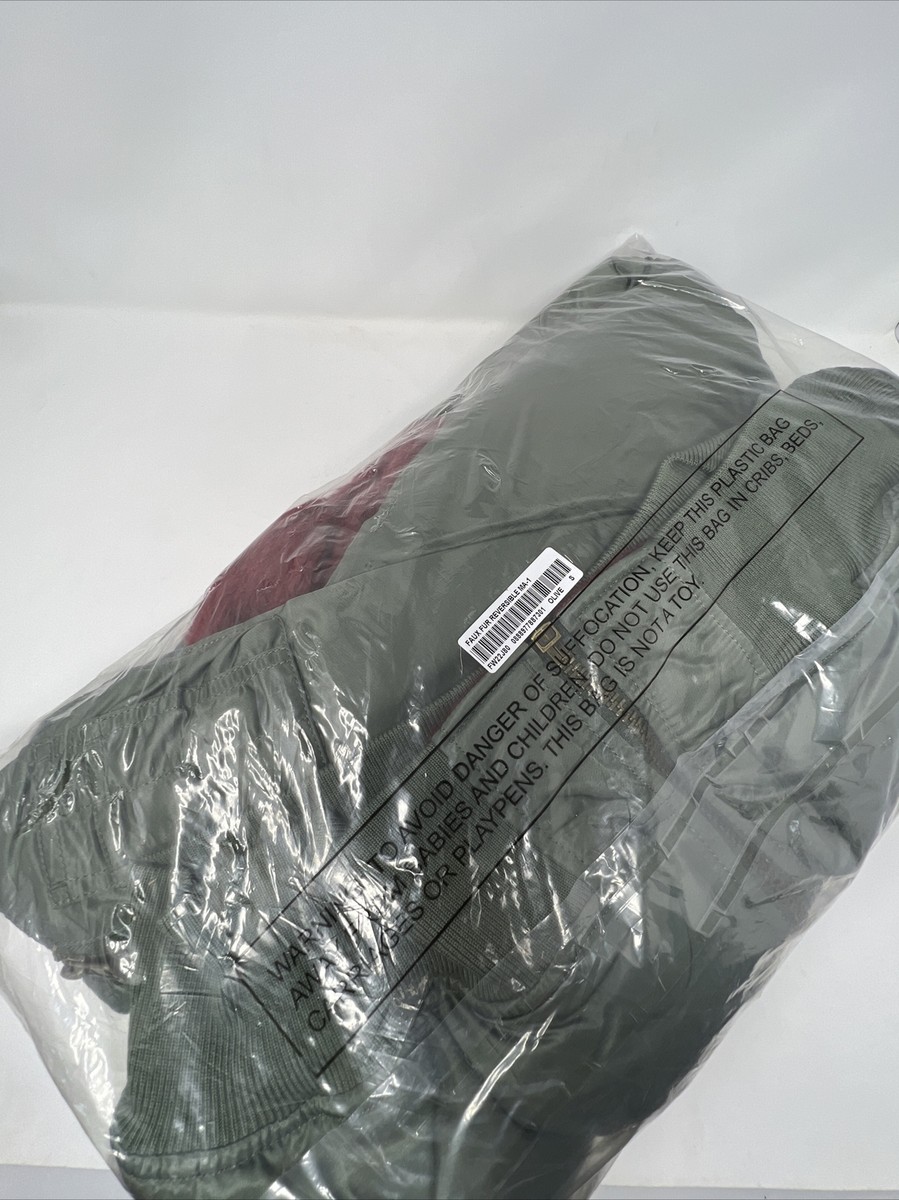 SUPREME 22AW Faux Fur Reversible MA-1 Jacket Olive Small New SUPREME 22AW Faux Fur Reversible MA-1 Jacket Olive Small New