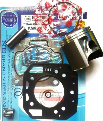 Kawasaki KMX200 KMX 200 67mm Bore Mitaka Top End Rebuild Kit Inc