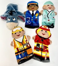 Melissa  Doug Hand Puppets 4 Career Jolly Helpers Plus EEYORE Hand Puppet