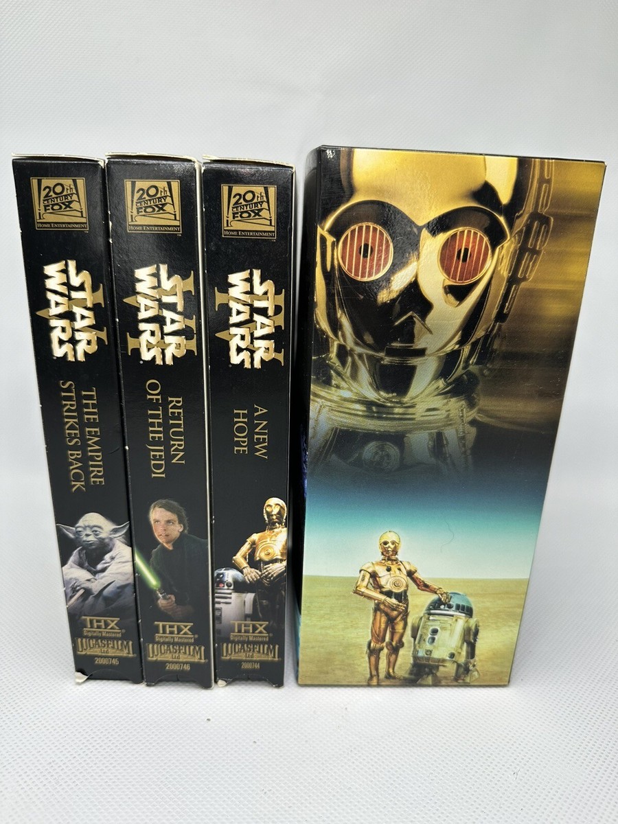 Star Wars Original Trilogy VHS 3-Tape Box Set 2000 THX