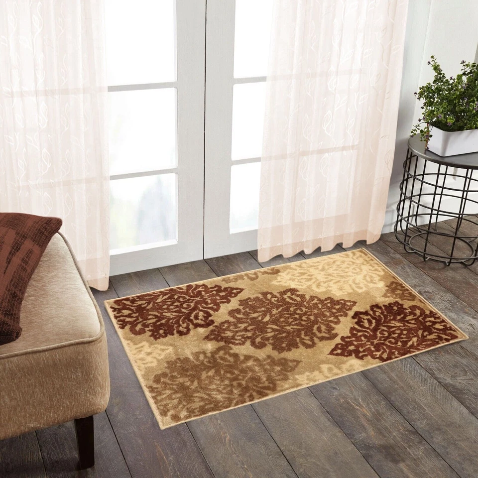 Tapete Danvers floral damasco tapete interno tapete de porta ou tapete de corredor ou tapete de área - Imagem 3 de 3