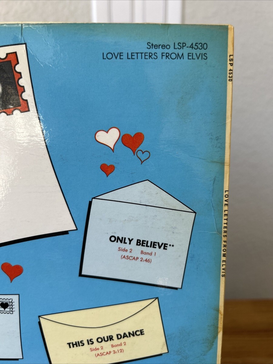 Elvis Presley – Love Letters From Elvis LP ~ VG+/VG+ German Import