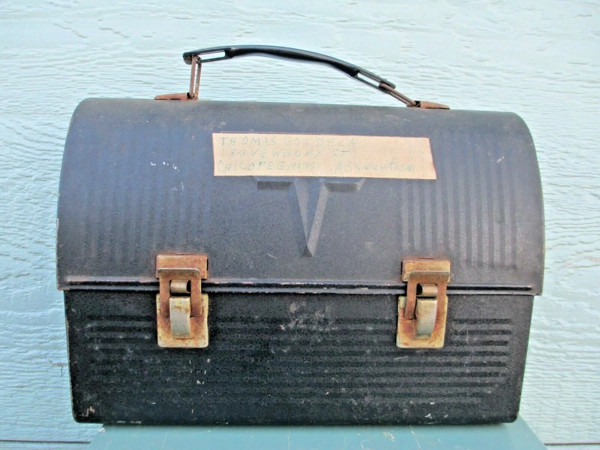 Metal lunch best sale box with thermos