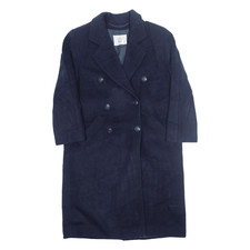 Vintage Weill Womens Trench Coat Blue 90s M