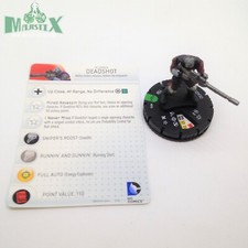 Heroclix Batman: Arkham Origins set Deadshot 016 Uncommon figure w/card 