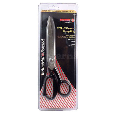 Mundial Forged Bent Trimmers 7 Inch - Industrial Garden Shears With Nickel Blades