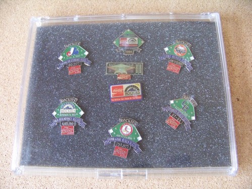 1994 Colorado Rockies 8 pin set Coca Cola 7-11 pins including Corporate pin - Picture 2 of 4