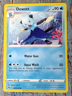 DEWOTT Stage 1 Pokemon Card Vivid Voltage 034/185 Unommon 2020 | eBay