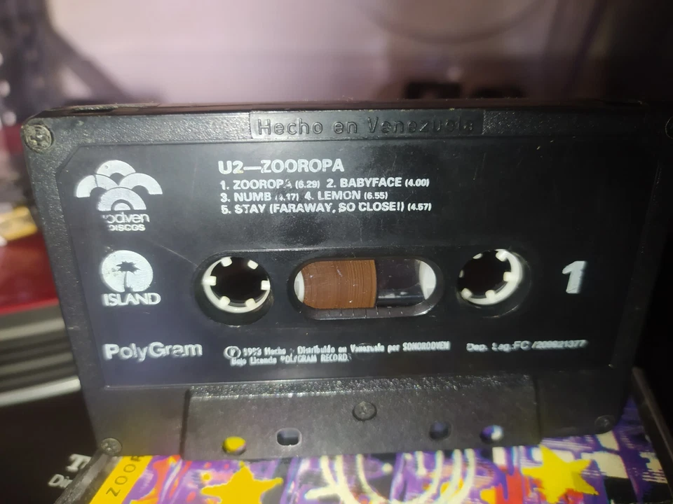 U2 - Zooropa ultra rare cassette Venezuela Rodven 1993 - Image 3 of 4