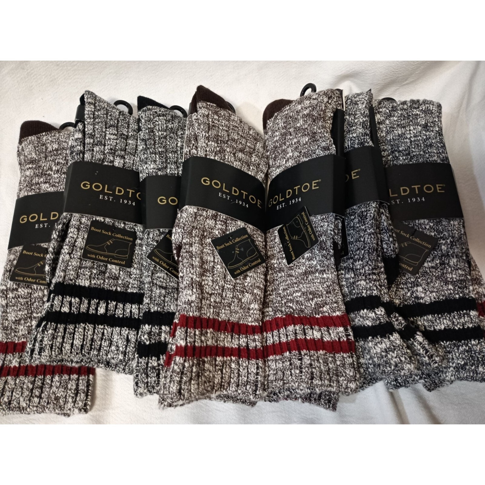 set of 2 of Gold Toe boot sock collection size 6-12.5
