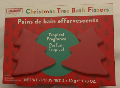 Christmas tree bath fizzers