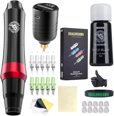 Dragon Hawk Mast Pen Disposable Cartridges for Tattoo Artists Gift Box 102DIY