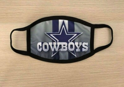 Dallas Cowboys Big Star Washable Reusable Sublimated Face Mask Mouth Mask Cover 