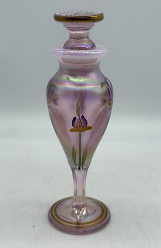 Fenton Pink Floral Parfum Flakon Nouveau Floral #972 Lynn Fenton handbemalt - Bild 8 von 13