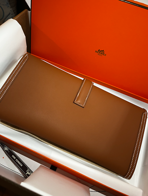 Hermès Jige Elan 29 clutch gold calfskin leather | eBay