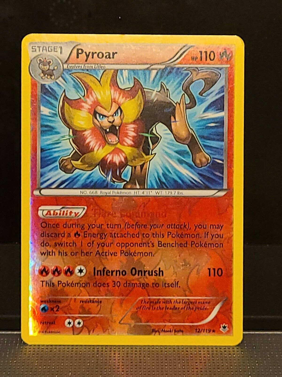 Pyroar #12 Phantom Forces Holo PSA 6 Pokémon