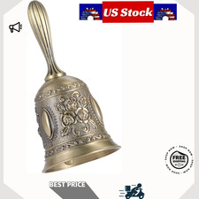 Campana de mano de metal vintage campana de servicio de llamadas para personas mayores boda y cena paquete de 1
