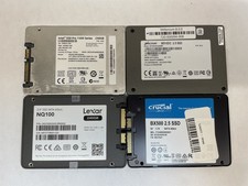 Lot of 4 240GB 2.5" SATA III SSD Mixed Brand Solid State Drives 85-94%