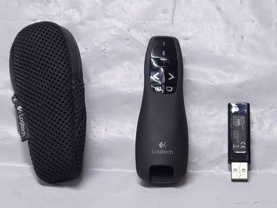 LOGITECH R400 WIRELESS LASER PRESENTER REMOTE - CLICKER w/LASER P0INTER A5.2
