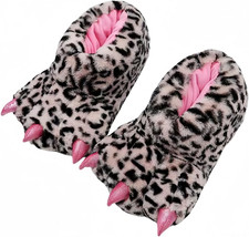 Animal Paw Slippers Plush Warm Home Slippers Bear Slippers for Adults Stuffed Fu