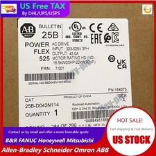 New Allen Bradley 25B-D043N114 AB 25BD043N114 PowerFlex 525 AC Drive US