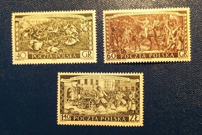 SELLOS POLONIA MNH 1954 LA REVUELTA DE KOSCIUSZKO