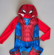 Marvel Spider-Man Costume Hooded Sleeper Blanket Pajama Boy Size 10/12
